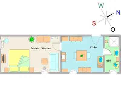 Ferienwohnung für 2 Personen (35 m²) in Ostseebad Kühlungsborn 3/8