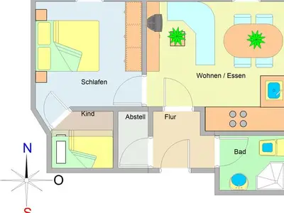 Ferienwohnung für 3 Personen (50 m²) in Ostseebad Kühlungsborn 4/10