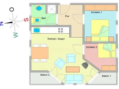 Ferienwohnung für 4 Personen (54 m²) in Ostseebad Kühlungsborn 3/10