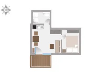 Ferienwohnung für 2 Personen (28 m²) in Ostseebad Kühlungsborn 8/10