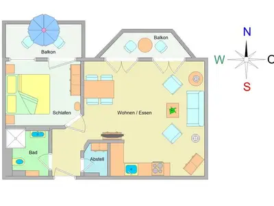 Ferienwohnung für 3 Personen (52 m²) in Ostseebad Kühlungsborn 10/10
