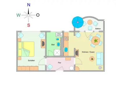 Ferienwohnung für 4 Personen (48 m²) in Ostseebad Kühlungsborn 8/10