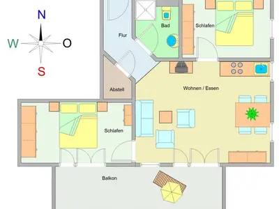 Ferienwohnung für 5 Personen (64 m²) in Ostseebad Kühlungsborn 3/10