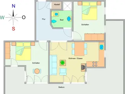 Ferienwohnung für 6 Personen (88 m²) in Ostseebad Kühlungsborn 3/10