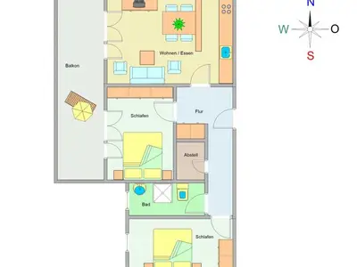 Ferienwohnung für 4 Personen (76 m²) in Ostseebad Kühlungsborn 3/10