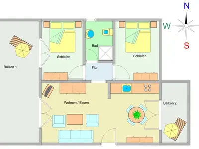 Ferienwohnung für 4 Personen (73 m²) in Ostseebad Kühlungsborn 3/10