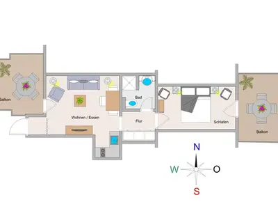 Ferienwohnung für 2 Personen (47 m²) in Ostseebad Kühlungsborn 3/10