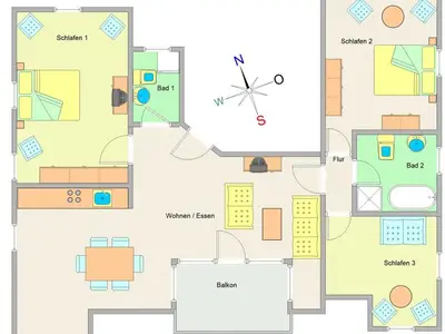 Ferienwohnung für 6 Personen (86 m²) in Ostseebad Kühlungsborn 3/10