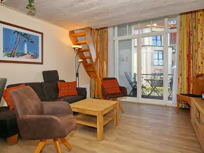 Blick in das Wohnzimmer