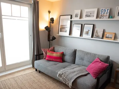 Wohnzimmer mit Schlafcouch