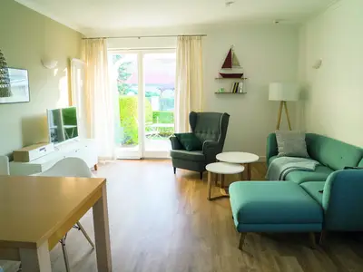 Wohn-Essbereich mit Couch