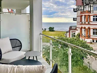 Balkon mit Loungemöbeln