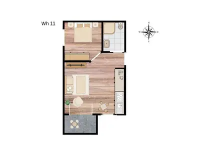 Ferienwohnung für 3 Personen (34 m²) in Ostseebad Kühlungsborn 10/10