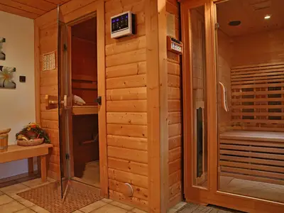 Sauna und Infrarotkabine