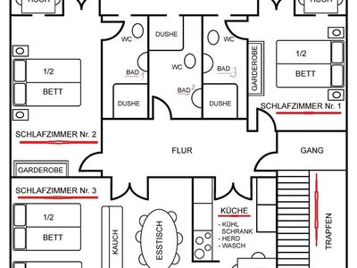 Grundriss. wohnung TINA Plan