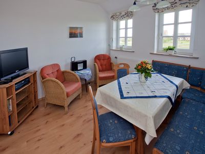 Wohnzimmer der Ferienwohnung "Inselblick"