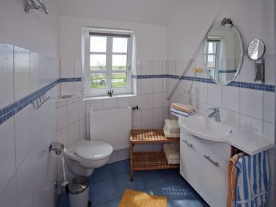 Badezimmer in der Ferienwohnung "Deichblick"