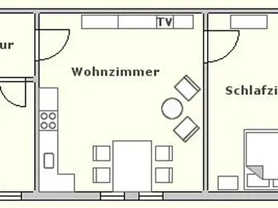 Grundriss Ferienwohnung Süderoog