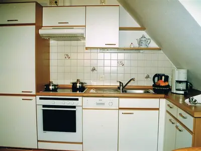 Küche Ferienwohnung Hallig Norderoog