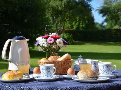 Frühstück auf der Terrasse