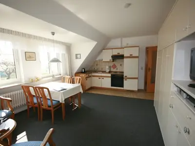 Wohnzimmer Ferienwohnung Hallig Süderoog