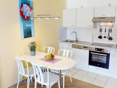 Ferienwohnung für bis zu 4 Personen und Hund mit Balkon und Tiefgaragenstellplatz