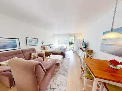 Ferienwohnung für 2 Personen und Hund mit Terrasse und Tiefgaragenstellplatz