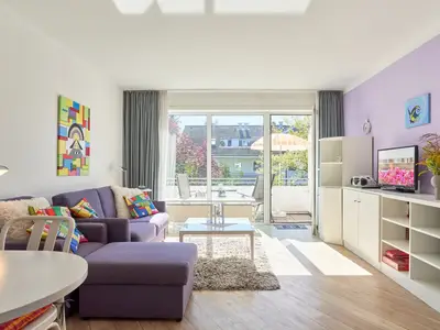 Ferienwohnung für 4 Personen mit Balkon und Privatparkplatz