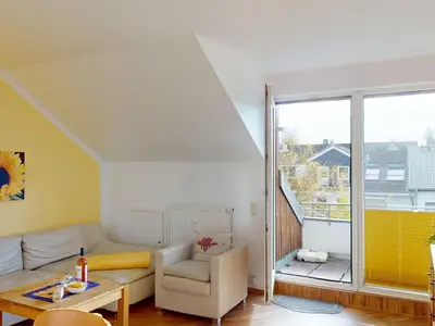 Ferienwohnung für 4 Personen mit Balkon und Außenstellplatz