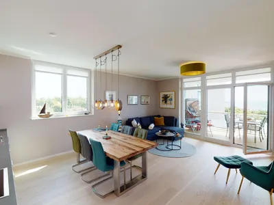 Strandlage-Ferienwohnung mit Sauna und Meerblick