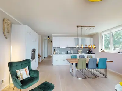 Strandlage-Ferienwohnung mit Sauna und Meerblick