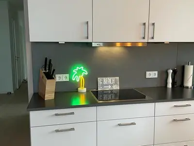 Strandlage-Ferienwohnung mit Sauna und Meerblick