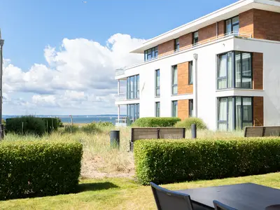 Ausblick auf das Meer von der Terrasse