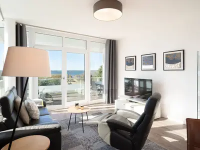 Wohnzimmer mit Meerblick