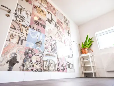 Fliesengemälde im Bad