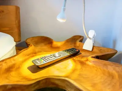 Schlafzimmer mit TV