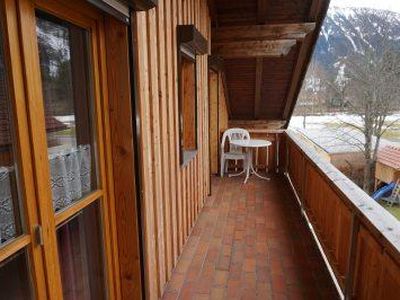 Balkon mit Bergblick