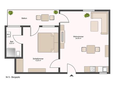 Ferienwohnung für 2 Personen (44 m²) in Pfronten 8/8