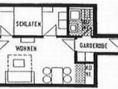 2-Zimmerwohnung Grundriß 2