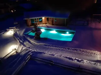 Schwimmteich - Winter