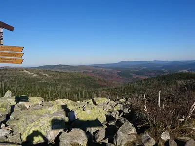 Gut beschilderte Wan