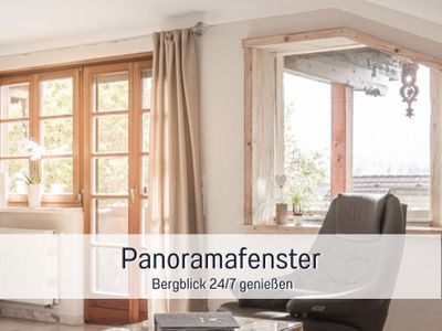 Panoramafenster_mit Bergblick_Fewo Alpenpanorama
