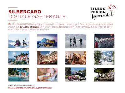 Information zur digitalen Gästekarte SILBERCARD