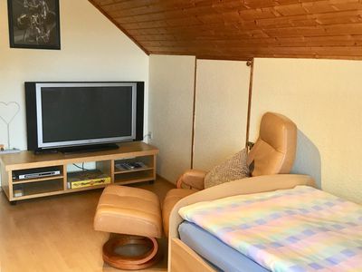 Ferienwohnung Wick - Einzelschlafzimmer/Fernseher
