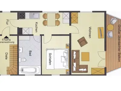Ferienwohnung für 2 Personen (50 m²) in Plau am See 8/10
