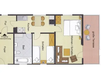 Ferienwohnung für 4 Personen (50 m²) in Plau am See 8/10