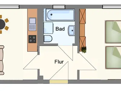 Ferienwohnung für 6 Personen (40 m²) in Plauen 3/10