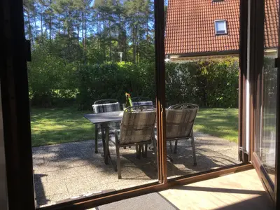 Fewo 1 Blick auf Terrasse