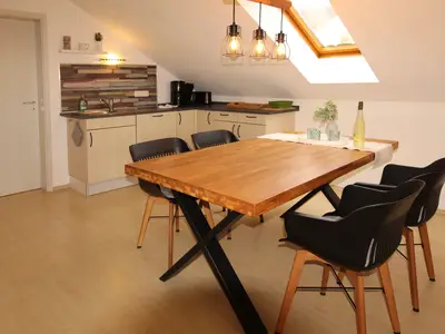 Kleine Auszeit am Brombachsee, Whg. 2, Wohnküche mit Essbereich