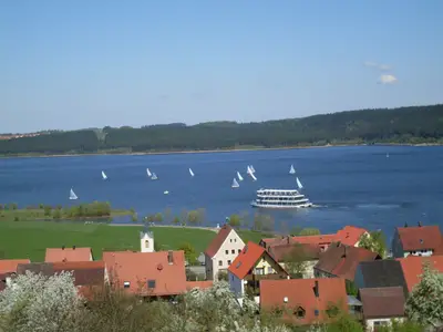 Blick vom Ramsberger Berg aus dem Brombachsee